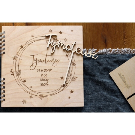 Album Na Zdjęcia ze sklejki Grawerowany personalizowany